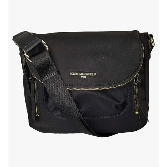 Karl Lagerfeld Paris Naomi Messenger Handbag - Picture 2 of 13